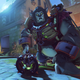 A werewolf-skinned Winston stands on a spoky-themed map.